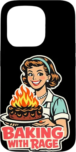 Miniatura 14 de Baking with Rage Retro 1950s Housewife Pop Art Humor Case for iPhone 17