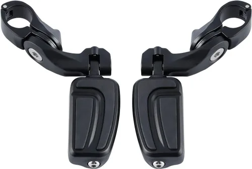 Miniatura 31 de XFMT - Estribos de color negro mate para motocicleta, 1.25 pulgadas, incluye kit de montaje