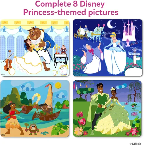 Miniatura 4 de Skillmatics Dot It - Arte adhesivo de princesa Disney, diversión sin desorden para niños, más de 500 calcomanías, kits de manualidades, actividad