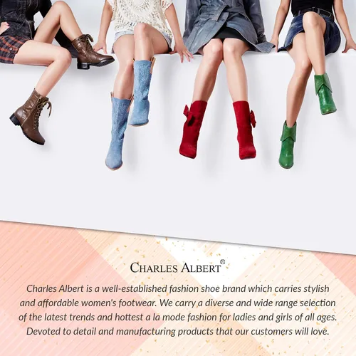 Miniatura 7 de Charles Albert - Botas estilo vaquero para mujer, botas con detalles bordados