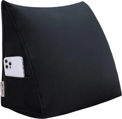 Miniatura 2 de Cojín de cuña triangular grande, almohada triangular de cuña cabecero extraíble, cabecero extra grande, almohada de cuña de lectura, almohada