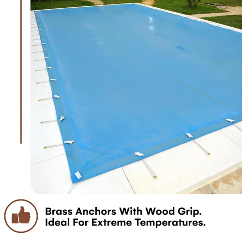 Miniatura 2 de Wood Grip Paquete de 20 anclajes para cubierta de piscina, hormigón y adoquines, tamaño universal para agujeros de 3/4 pulgadas, para instalación