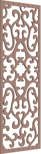 Miniatura 81 de Smithfield Paneles de pared decorativos de madera con calado, 13 3/8 pulgadas de ancho x 34 3/8 pulgadas de alto x 3/8 de alto, roble rojo rojo