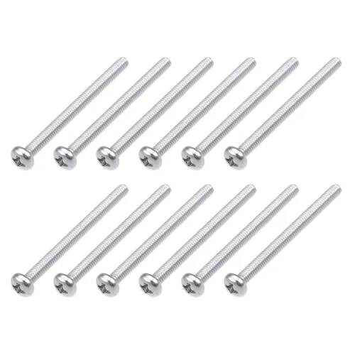 Miniatura 34 de METALLIXITY Tornillos de máquina (M1.0.236 x 0.118 in), 100 unidades, pernos Phillips cruzados de acero inoxidable 304, para instalación de muebles
