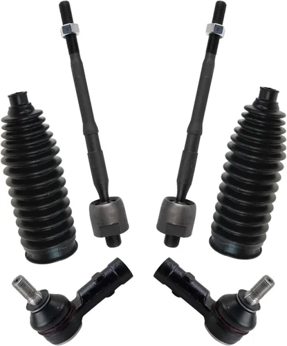Miniatura 103 de TRQ Kit de dirección interior y exterior para lado del conductor y del pasajero delantero, con cremallera de dirección y fuelle de piñón compatible