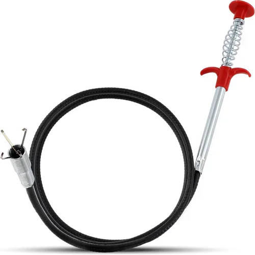 Miniatura 7 de RAM-PRO - Removedor de obstrucciones de drenaje de serpiente de 22 pulgadas, utilizado como removedor de obstrucciones para fregadero, ducha