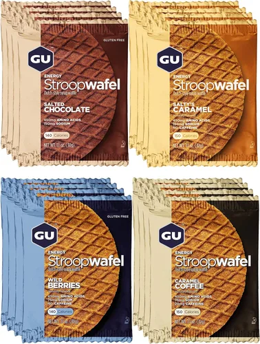 Miniatura 5 de GU Energy Original Sports Nutrition - Gel energético, 24 unidades, sabores indulgentes surtidos y gofres de nutrición deportiva Stroopwafel, sabores