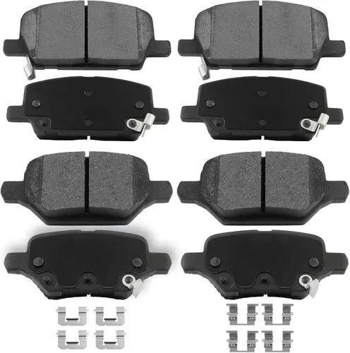 Miniatura 22 de Pastillas de freno, 4 pastillas de freno de disco de cerámica traseras ECCPP para Chevy Captiva Sport, Equinox, 10-17 para GMC Terrain, 07-09