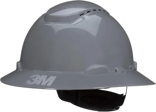 Miniatura 21 de 3M Hard Hat SecureFit H-800 Series Casco de seguridad estilo ala completa con sensor Uvicator, suspensión de trinquete de difusión de presión de 4