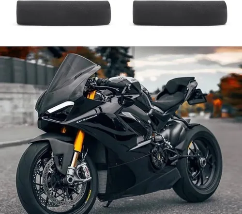 Miniatura 2 de Grip - Fundas de espuma antideslizantes universales antivibración, se adaptan a motocicletas deportivas duales, callejeras y todoterreno