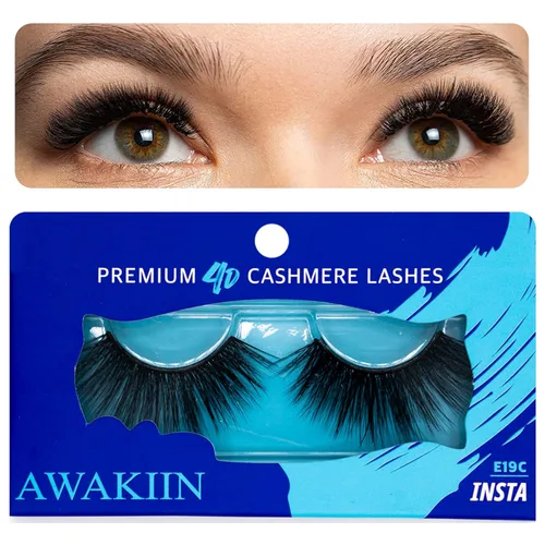Miniatura 8 de Extensiones de pestañas postizas naturales de cachemira 4D, autoadhesivas, reutilizables, pestañas largas, de aspecto natural, pestañas esponjosas