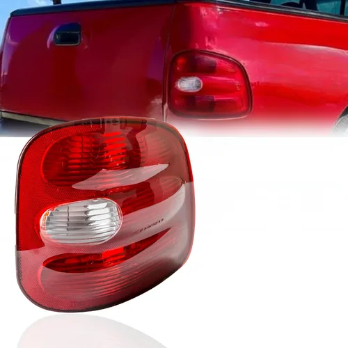Miniatura 8 de Repuesto para Ford F-150 1997-2000 Stepside, Lightning, Lariat, Base, XL, cumple con XLT DOT/SAE, montaje de luz trasera halógena, lado