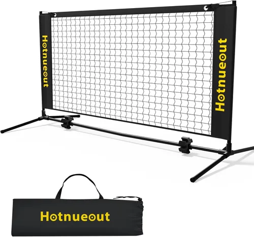 Miniatura 10 de Juego de pickleball con red y paletas de 5 pies de ancho para interiores, mini bola de pepinillo portátil, red de práctica de equipo pequeño, red