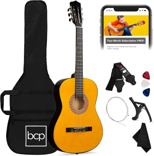 Miniatura 22 de Best Choice Products Kit de Iniciación de Guitarra Acústica de Madera Completa para Principiantes de 38 Pulgadas con Funda de Transporte, 6 Púas