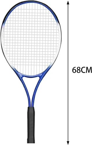 Miniatura 3 de kowaku Raqueta de tenis para entrenador de tenis solo con mango resistente a los golpes, equipo de entrenamiento de práctica para el gimnasio