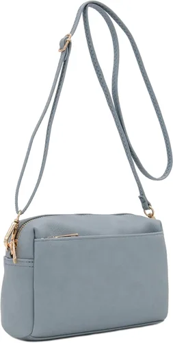 Miniatura 73 de FashionPuzzle Triple Zip Small Crossbody Bag