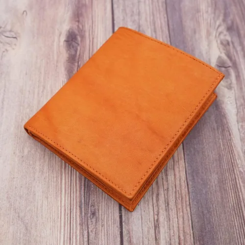 Miniatura 7 de ag wallets Billetera bifold europea de piel auténtica RFID para hombre, 2 ventanas de identificación, Bronceado mermelada, Cartera Rfid plegable Lage