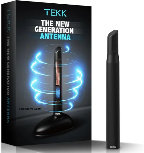 Miniatura 63 de Tekk - Antena corta para auto, diseñada para una recepción optimizada de FM/AM, 4.8 pulgadas