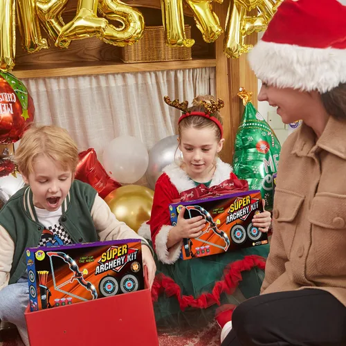 Miniatura 8 de TOY Life Arco y flecha de juguete para niños 4 6 8 12, juego de arco y flecha para niños con luz, juego de arcos de tiro para niños