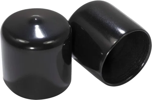 Miniatura 28 de Prescott Plastics Tapones de plástico flexibles de 1/2" (12.7 mm) de diámetro exterior, tapas redondas de tubo de metal negro, inserciones fuertes