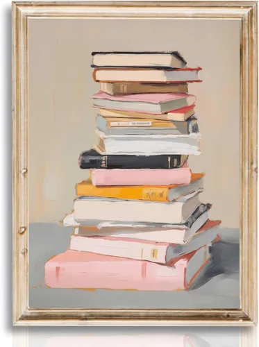 Miniatura 8 de Libros de arte de pared, pinturas estéticas, amantes de la lectura, decoración de pared, carteles educativos inspiradores, impresiones