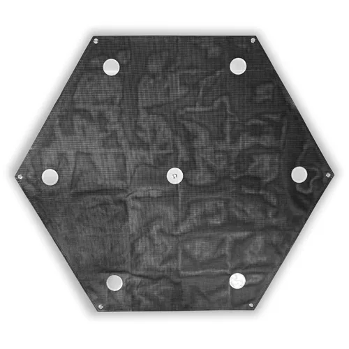 Miniatura 14 de Sky High Bull's-Eye Punto de control de tierra degradable para drones (24 x 24 pulgadas) GCP con 30 grapas (tablero de ajedrez negro/blanco)