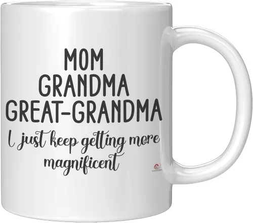 Miniatura 2 de ODDITEES Taza de café con texto en inglés "I Just Keep Getting More Magnificent" con texto en inglés "I Just Keep Getting More Magnificent