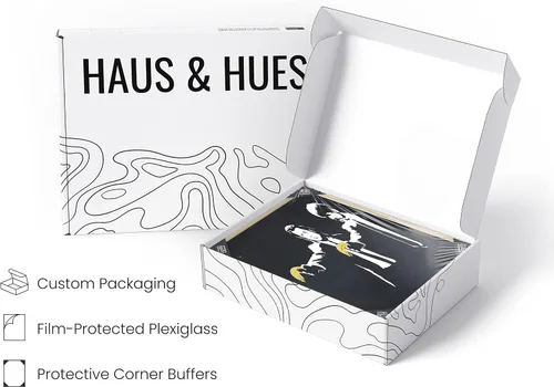 Miniatura 4 de HAUS AND HUES Banksy Arte Pop Urbano - Impresión de Arte Pop Inspirada en Películas, Regalo Ideal para Entusiastas del Arte Callejero y Fans