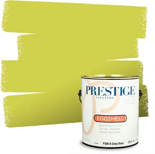 Miniatura 166 de PRESTIGE Paints Exterior Paint and Primer In One, 1-Gallon, Satin, Comparable Match of Benjamin Moore* Royal Linen* 931BM-PCM