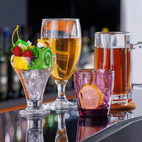 Miniatura 6 de Vasos festivos de acrílico de color para restaurante, resistentes a golpes, vasos para tomar jugo, vasos para vino irrompibles, vasos de plástico 6