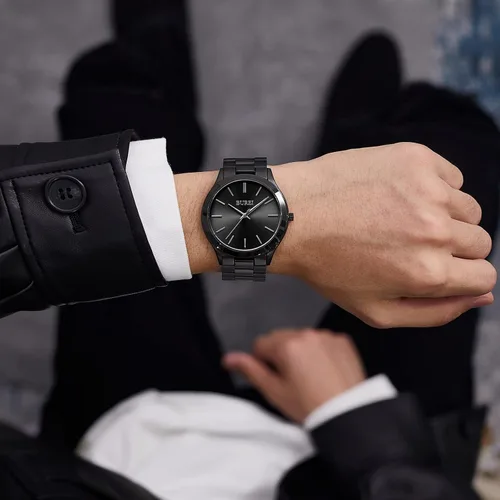 Miniatura 6 de BUREI Men Watches Gifts for Men Fashion Stainless Steel Analog Quartz Waterproof Watches for Mens