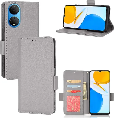 Miniatura 11 de Funda de cuero para Honor X7, funda de cuero con 3 ranuras para tarjeteros de crédito, función atril, funda magnética de piel sintética para Honor X7