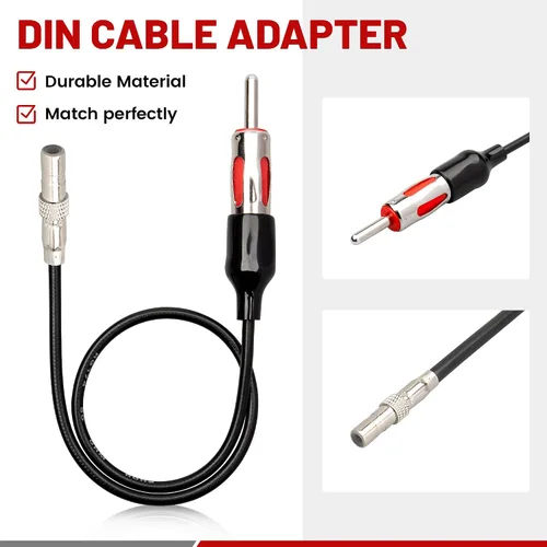 Miniatura 4 de RED WOLF Reemplazo de arnés de cable de instalación de radio con adaptador de antena para Jeep 2003-2007, Dodge ram 2002-2007, Chrysler 2000-2007