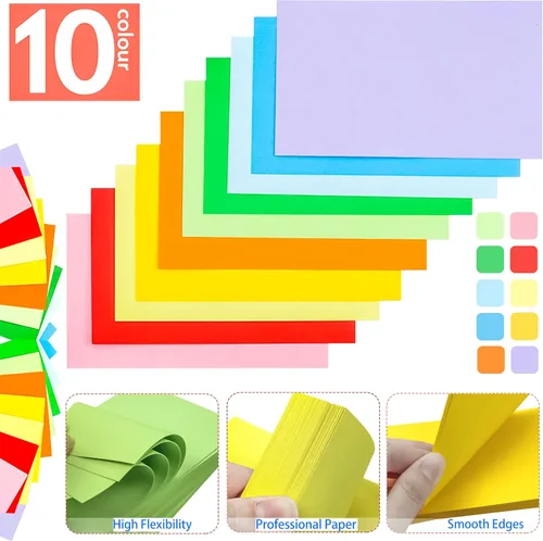 Miniatura 3 de 600 tarjetas de índice de colores en blanco de 3 x 5 pulgadas, tarjetas flash en blanco, tarjetas de notas en blanco, bloc de tarjetas coloridas