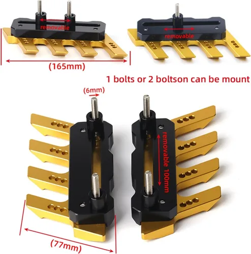 Miniatura 3 de Protector deslizante anticaídas para guardabarros delanteros CNC para motocicleta Yamaha FZ25 FZ-25 Universal (color : E)