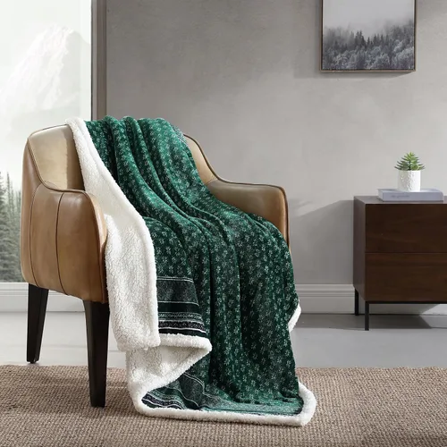 Miniatura 26 de Eddie Bauer - Manta, Forro Polar Cepillado y Ropa de Cama Sherpa Suave, Manta para Sofá y Cama (Gris Tono Alce, 50" x 60")