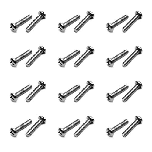 Miniatura 13 de Tornillos de máquina de jalar de perilla M4-0.028x0.197 in M4-0.028x0.197 in Tornillos de cabeza plana métrica Phillips Drive Tornillo de cabeza