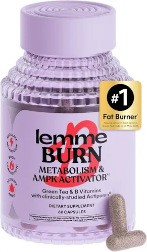 Lemme Burn - Suplemento para el metabolismo, quema de grasa abdominal + activador de AMPK para hombres y mujeres con Actiponin Gynostemma