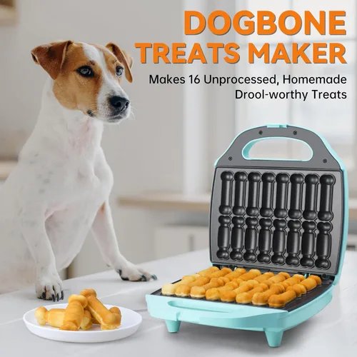 Miniatura 2 de Baker's Friend Máquina para Hacer Golosinas para Perros en 2 Formas, 16 Moldes de Huesos para Golosinas para Perros, Regalos para Amantes