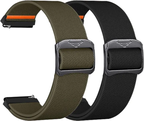 Correa elástica ajustable de 0.787 pulgadas compatible con Samsung Galaxy Watch 7, 6, 5, 4, 6Classic 4 Classic/5 Pro/3, correas deportivas de