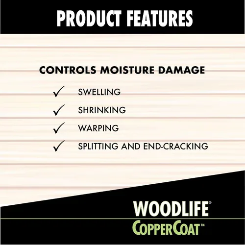 Miniatura 8 de WOODLIFE 1901A-4PK CopperCoat Conservante de madera verde, 0.88 galones, verde, paquete de 4