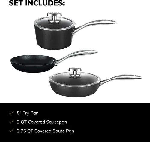 Miniatura 4 de SCANPAN Pro IQ - Juego de utensilios de cocina de 5 piezas, antiadherentes fáciles de usar, aptos para lavavajillas, utensilios de metal y horno