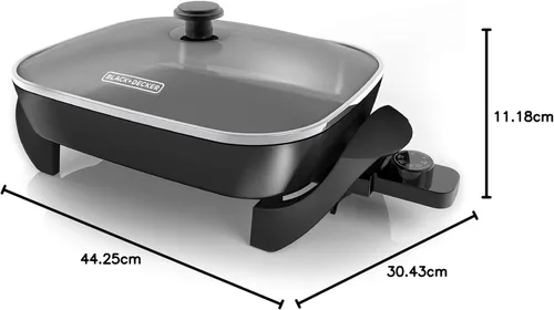 Miniatura 14 de Black & Decker sartén eléctrico, 12" x 15", Negro