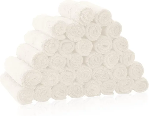 Miniatura 28 de Paquete de 16 paños para bebé, forro polar coral de lujo, extra absorbentes y suaves, para recién nacidos, bebés y niños pequeños, adecuados