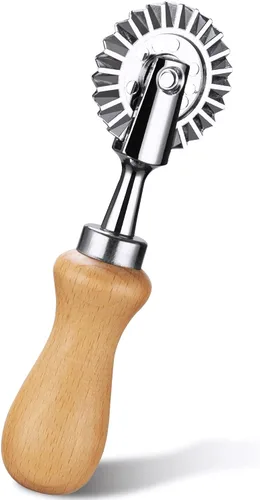 Cortador de rueda de pastelería – Rueda cortadora de pasta – Rueda de corte de pizza para ravioles de masa para uso doméstico y cocina, 1.3 pulgadas