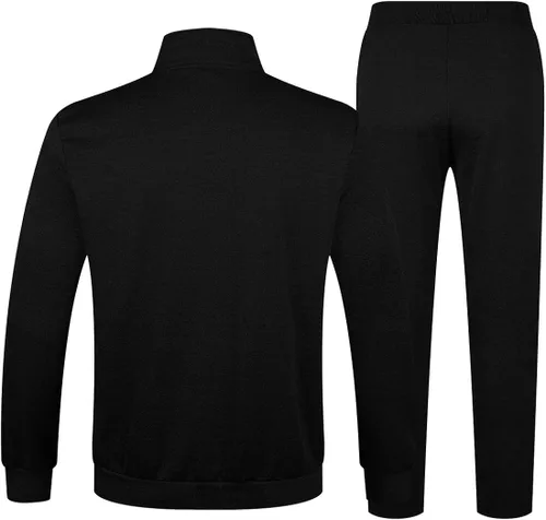 Miniatura 2 de YSENTO - Chándal para hombre, 2 piezas, chaqueta y pantalones, cremallera completa