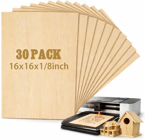 Miniatura 16 de Juexica 12 piezas de hojas de tilo de 3 mm 1/8" x 12" x 18" tablero de madera contrachapada hojas delgadas para manualidades en madera proyectos