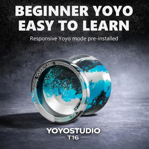 Miniatura 2 de YOYOSTUDIO T16 Yoyo Profesional Sensible para Niños 8-12, Yo yo de Doble Propósito para Niños y Adultos, Yoyo de Trucos Metálico con Kit