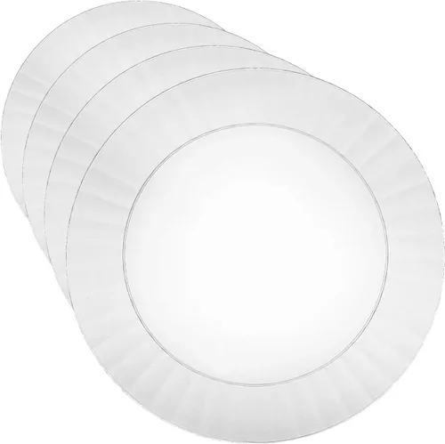 Miniatura 20 de Party Essentials plato rectangular de plástico duro para bocadillos