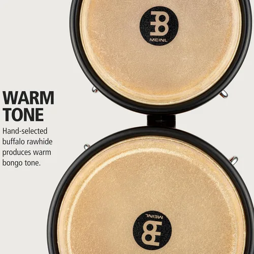 Miniatura 3 de Meinl Percussion FWB190AF Free Ride Series Bongos de madera, acabado de llama ámbar
